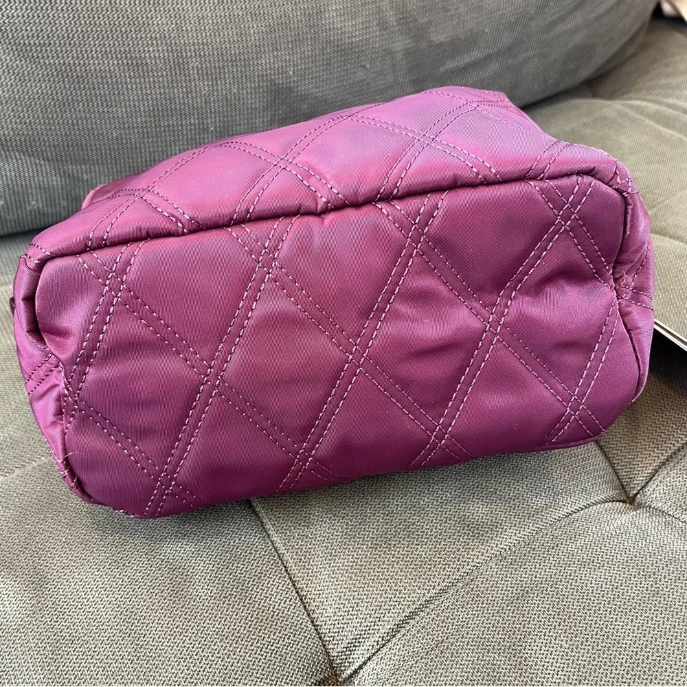 🦌🥑NWT‎ IHKWIP Cosmetic Case Pouch Quilted Merlot Purple